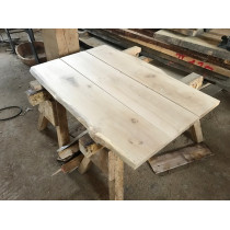 Baumscheibe, Tischplatte, Gartentisch, Waschtisch, Bohlen für Eigenbau, unbesäumt, Maße wählbar